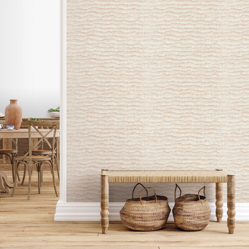 Sanders & Sanders behang effen zand beige - 53 cm x 10 m - 640087