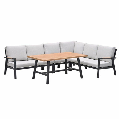 Garden Impressions lounge dining set Lissabon valley sand - 5-delig