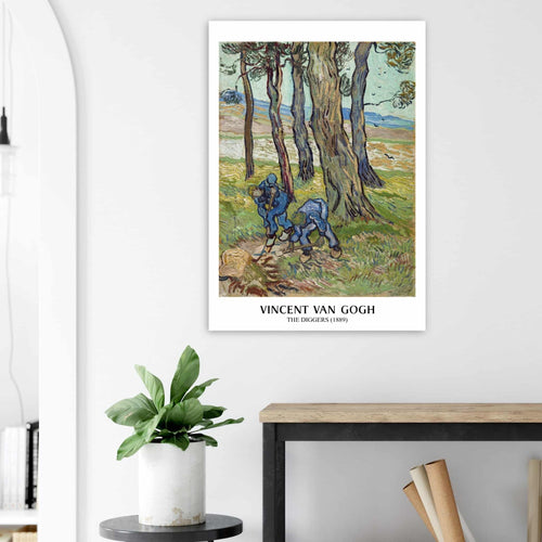 Artfulprints  Vincent van Gogh - The diggers   poster 70x100 cm