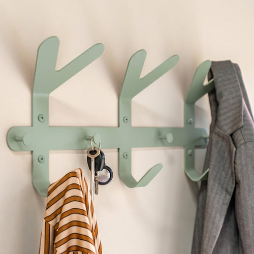 Spinder Design kapstok Frondo - Dusty Green - 9 haken
