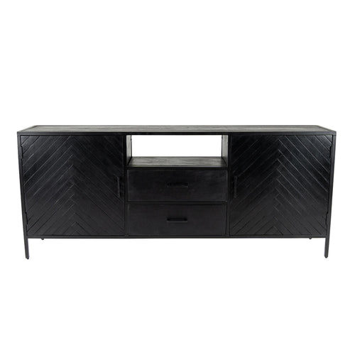 Kick dressoir Hugo hoog-75cm - Zwart - vtwonen shop