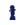 Present Time ornament Amigo Walking Medium - blauw - 10.5x9.8x20cm