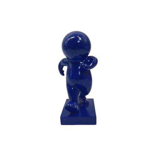Present Time ornament Amigo Walking Medium - blauw - 10.5x9.8x20cm