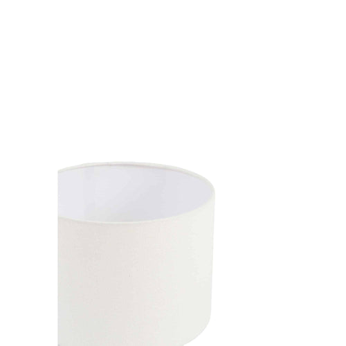 Light & Living lampenkap Linen - wit - Ø25cm