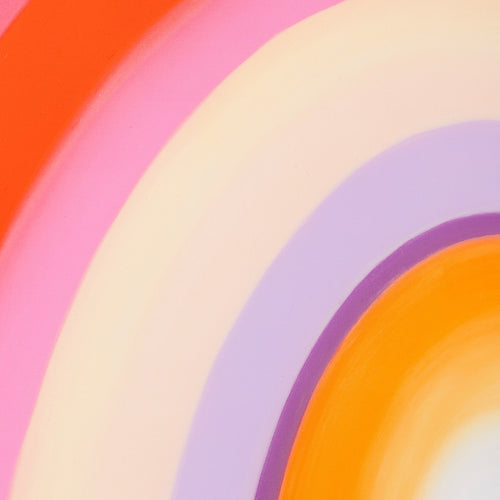 Kare Design Schilderij Tendency 120x120cm cirkels roze - vtwonen shop