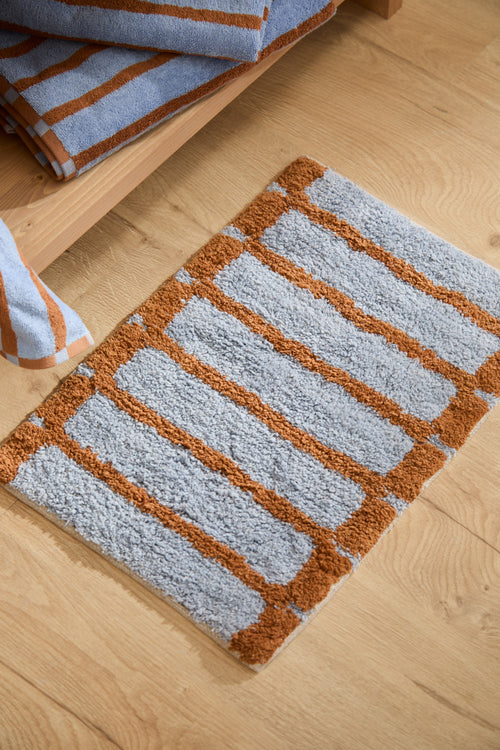 Calma House Badmat Saturno - Blauw - 50x35