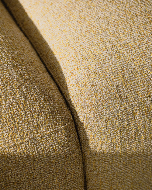 noo.ma Yaro 3-zits slaapbank - Pale Yellow Mélange, uitklapbaar 140x200 cm
