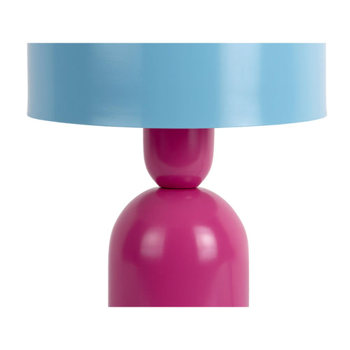 Leitmotiv tafellamp Double Funky - roze - Ø19cm