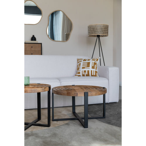 Housecraft Living Buz Salontafel Rond 60 cm Mangohout - Bruin - vtwonen shop