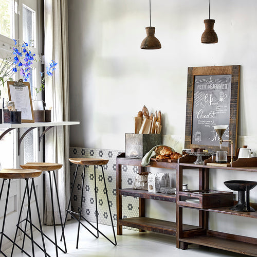 Raw Materials barkruk Loft - naturel - 42x41x77 cm - vtwonen shop