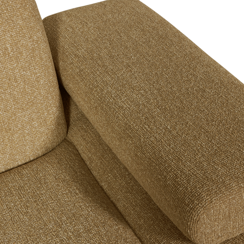 WOOOD 1-zits bank met arm rechts Mojo - Bouclé - Beige - 74x120x97 cm - vtwonen shop