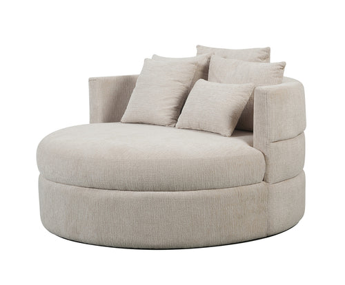 DÉJA Living Loveseat Miles - Zand Stof - Ø124x84cm - vtwonen shop