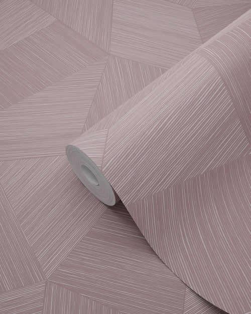 Origin Wallcoverings behang grafisch 3D motief lila paars - 50 x 900 cm - 348063