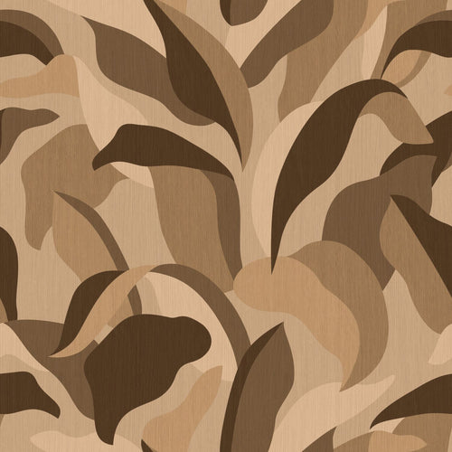 Origin Wallcoverings behang tropische bladeren bruin - 50 x 900 cm - 348064