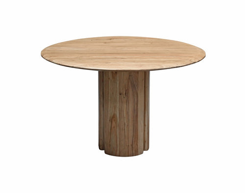 Giga Meubel Eettafel Tijn - Rond - Acaciahout - 120cm - vtwonen shop