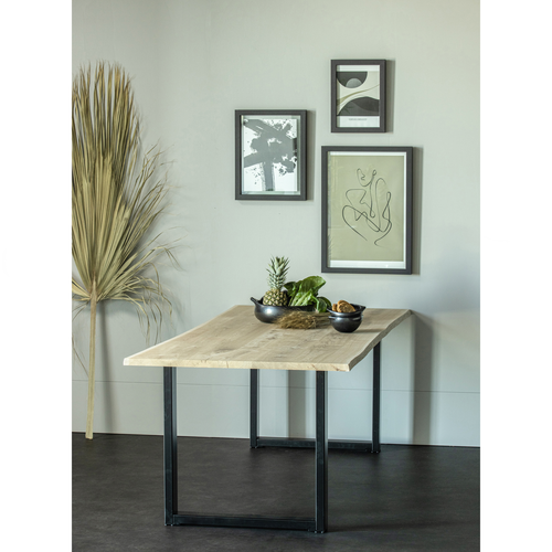 WOOOD u-poot/maastricht kd 1 stuks Tablo - Metaal - Zwart - 72x79x10 - vtwonen shop