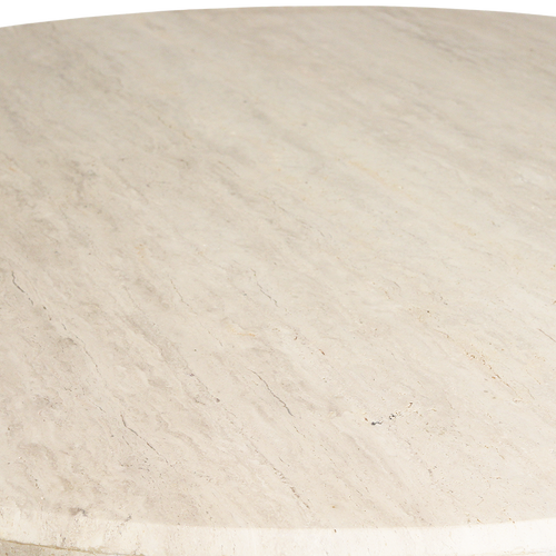 Raw materials eettafel Travertin rond - 120 cm - vtwonen shop