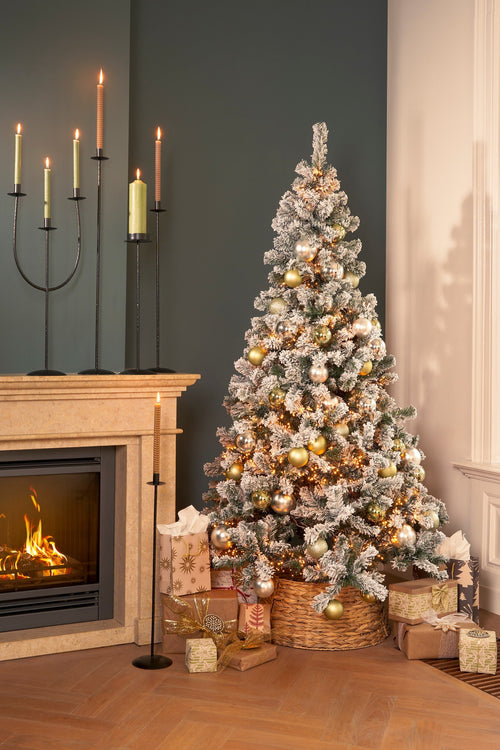 Mica Decorations Kerstboomrok Opvouwbaar - H26 x Ø58 cm - Zeegras - Naturel Bruin