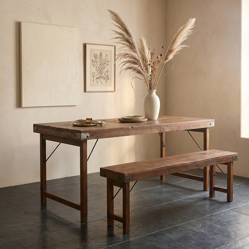 Raw Materials inklapbare eettafel - FSC gerecycled hout - 165x75x76 cm