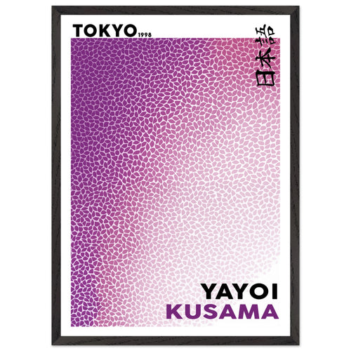 Artfulprints Poster met Lijst Yayoi Kusama - Purple Tokyo 1998   - 50x70 cm - Paars