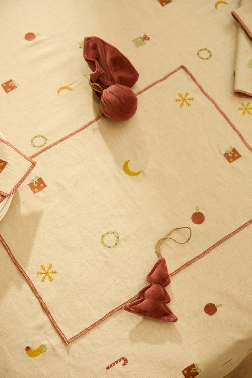 Calma House placemat Joy - Meerkleurig - 35x50