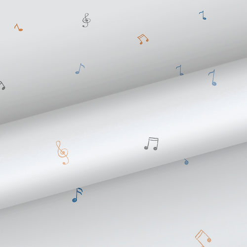 Sanders & Sanders behang muzieknoten wit en meerkleurig - 53 cm x 10 m - 640442 - vtwonen shop