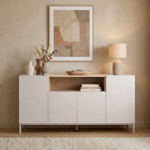 Calicosy - Dressoir OLIVER - beige 160x40x80 cm