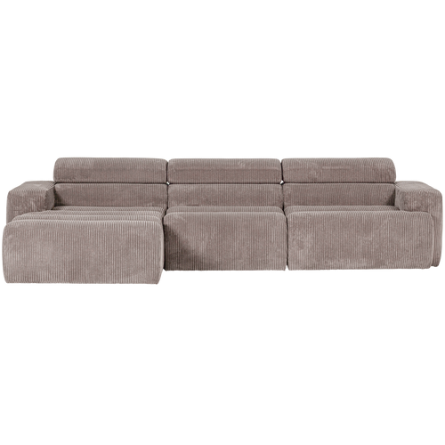 WOOOD chaise longue bank links Novi - Ribstof - Zand - vtwonen shop