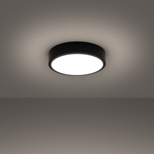 Sollux Lighting Plafondlamp ONYX 30 zwart LED 3000K - 30x30x6cm