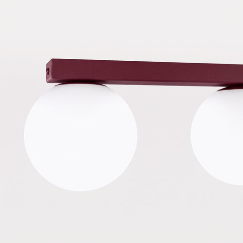 Sollux Lighting Plafondlamp YOLI 6 bordeaux - 120x12x14,5cm