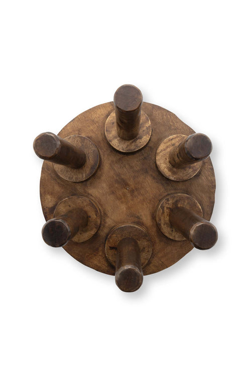 vtwonen - Bijzettafel - Hout - Donkerbruin - 30x25 cm