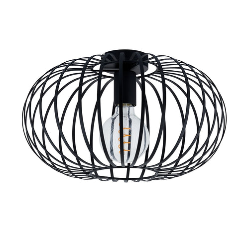 Lighto | Design plafondlamp zwart 39cm Ø | Julia - vtwonen shop