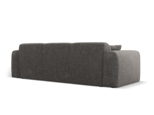 Cosmopolitan Design Bank Nolio 3-zits, chenille, grijs - 95x235x72cm