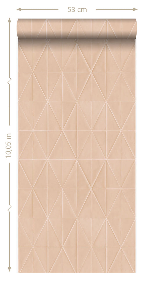 Origin Wallcoverings behang grafische vorm glanzend brons - 53 cm x 10,05 m - 347231 - vtwonen shop