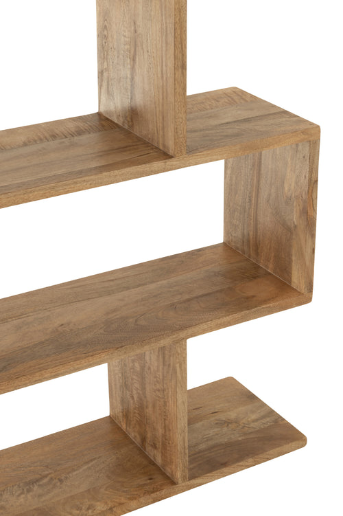 J-Line boekenkast Verticaal Latten - hout - naturel - vtwonen shop