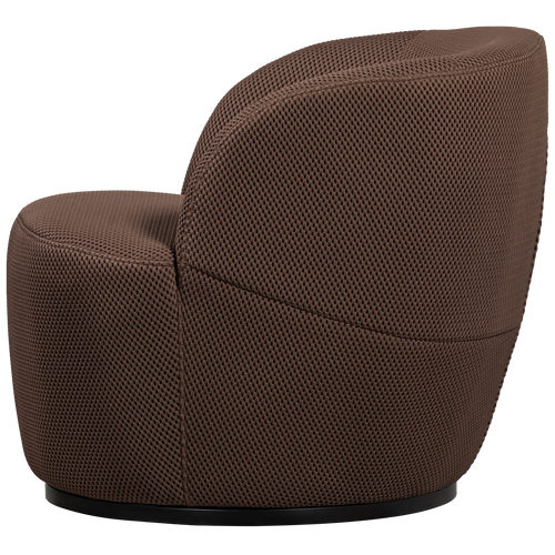 WOOOD draaibare fauteuil Serra - Mesh - Espresso - 68x70x77 - vtwonen shop