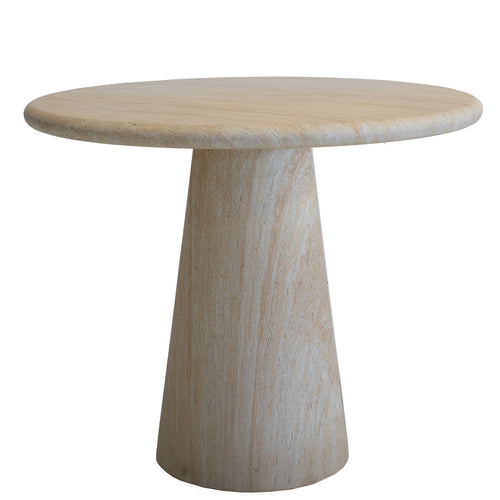 DÉJA Living Tuintafel Brunn - Travertin - Rond - 80x80x76cm - vtwonen shop