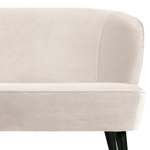 WOOOD bankje Sara - Velvet - Off White - 73x110x72