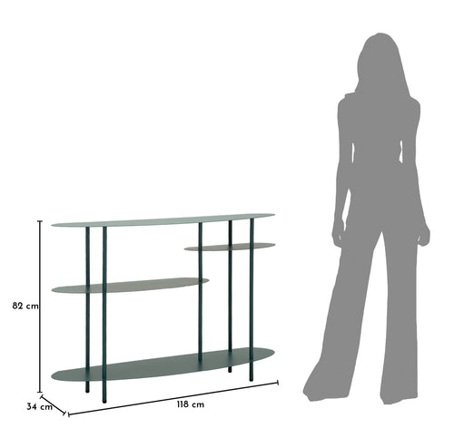 Mauro Ferretti console - 118x34x82 cm - ottanio