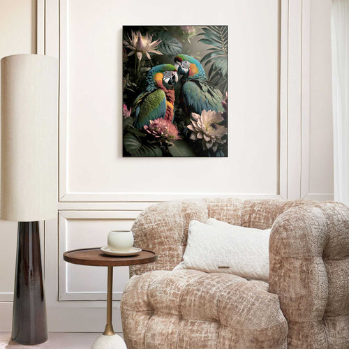Reinders schilderij Papegaaienpaar - 40x50cm