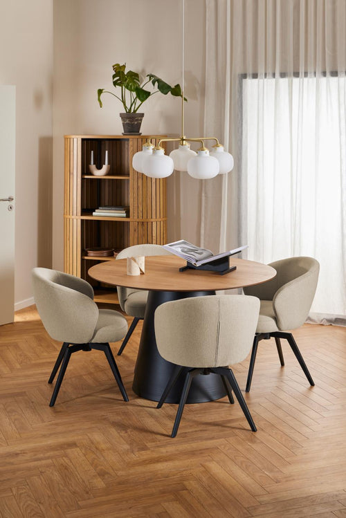 Rebellenclub Eetkamertafel Leeds - ø120 cm - Eiken - vtwonen shop