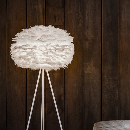 Umage Eos Medium vloerlamp white - met tripod wit - Ø 45 cm - vtwonen shop