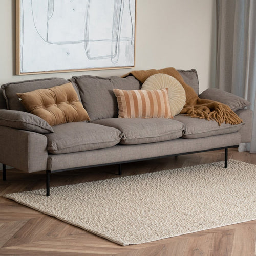 Wollen vloerkleed Nuta beige -  Interieur05 - 230 x 160 cm