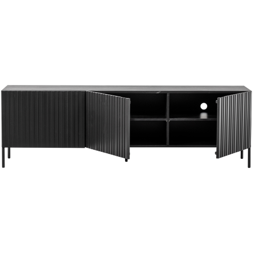 WOOOD tv meubel Grand Gravure - Grenen - Zwart - 56x180x46 - vtwonen shop