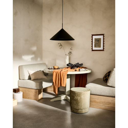 vtwonen muurbankje incl. kussens - Eiken - Naturel/Beige - 84x110x67 - vtwonen shop