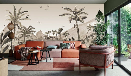 Catchii Behang Mural Jungle Landscape sepia - vtwonen shop