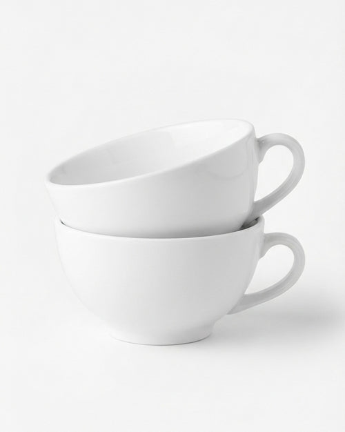 vtwonen - Kommen met Oor - Porselein - Wit - 15,5 cm - Set van 2