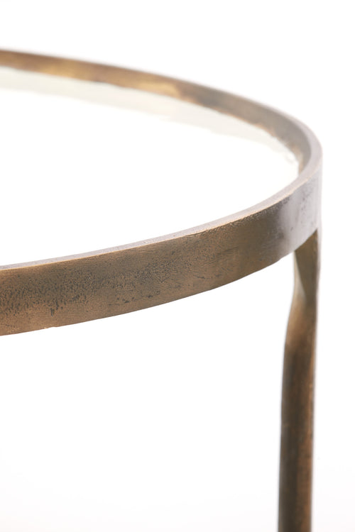 Light & Living salontafel ELI - Ø85x42 cm - wit - Set van 2 - vtwonen shop