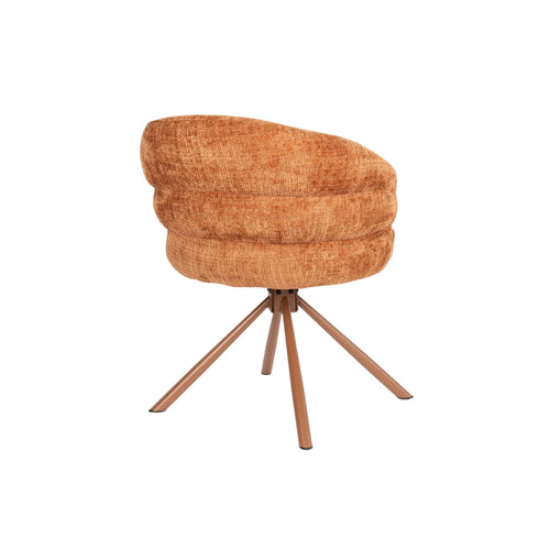 Housecraft Living Marjolein Eetkamerstoelen Armleuning Oranje - Set van 2