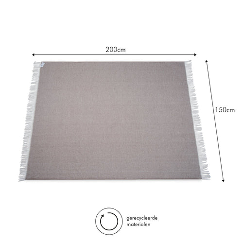 Atmooz plaid Twilight - taupe - 150 x 200 cm
